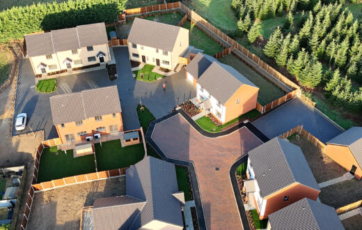 Groundworks, drainage and external works for a 15-plot housing scheme